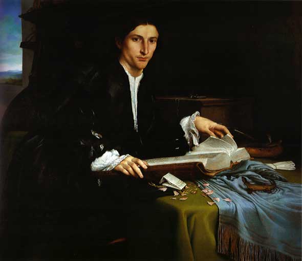 Portrait eines jungen Edelmannes, Lorenzo Lotto, um 1530