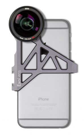 Das ExoLens®mit ZEISS Optik Weitwinkelobjektiv an einem Apple® iPhone®6
