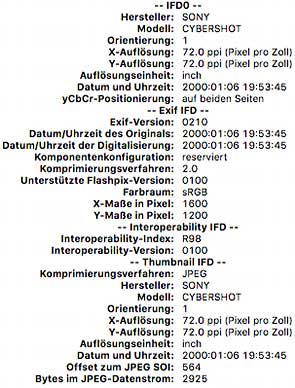 Exif-Metadaten