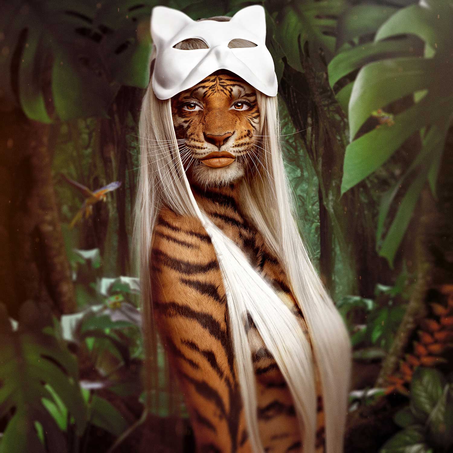 Photoshop-Montage: Einfach mal Pelz tragen