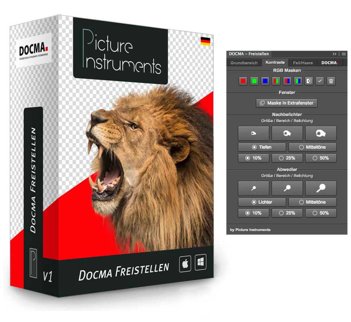 „Docma Freistellen für Photoshop“  jetzt auch als UXP-Plugin