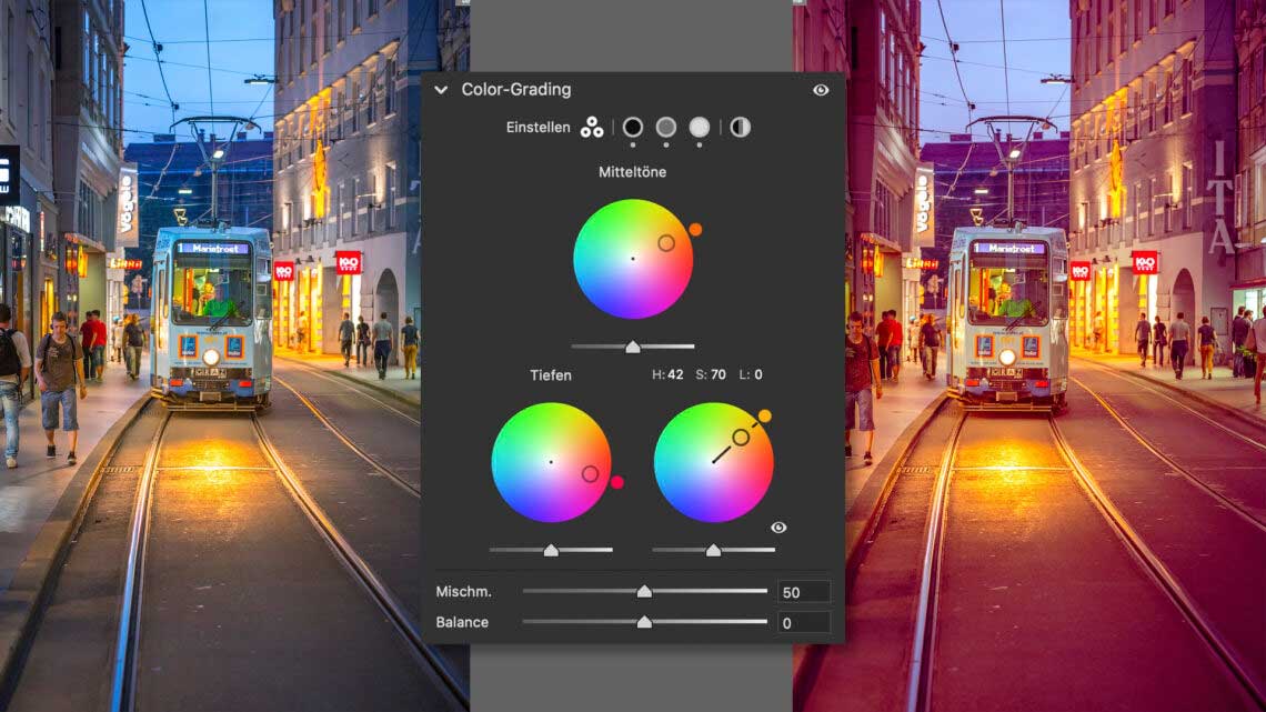 Camera Raw und Lightroom: Teiltonung versus Color-Grading