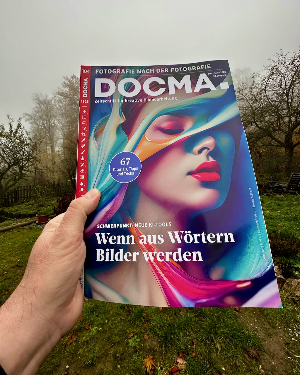 Die neue DOCMA – genau das Richtige zum Stöbern bei dem aktuellen Wetter und um in Sachen KI in kompakter Form auf dem neusten Stand zu bleiben. Das heft ist da