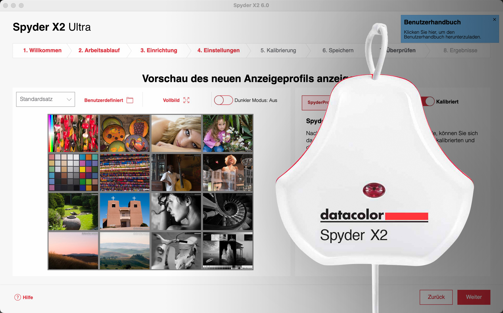 Bildschirmkalibrierung mit dem Datacolor Spyder X2