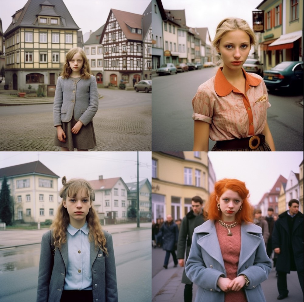 photo, Germany as a person, in the 2000s. Prompt Inspiration: Personifikation