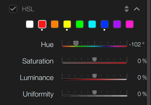 Das neue HSL-Tool in Color Efex Pro. DxO Nik Collection 6