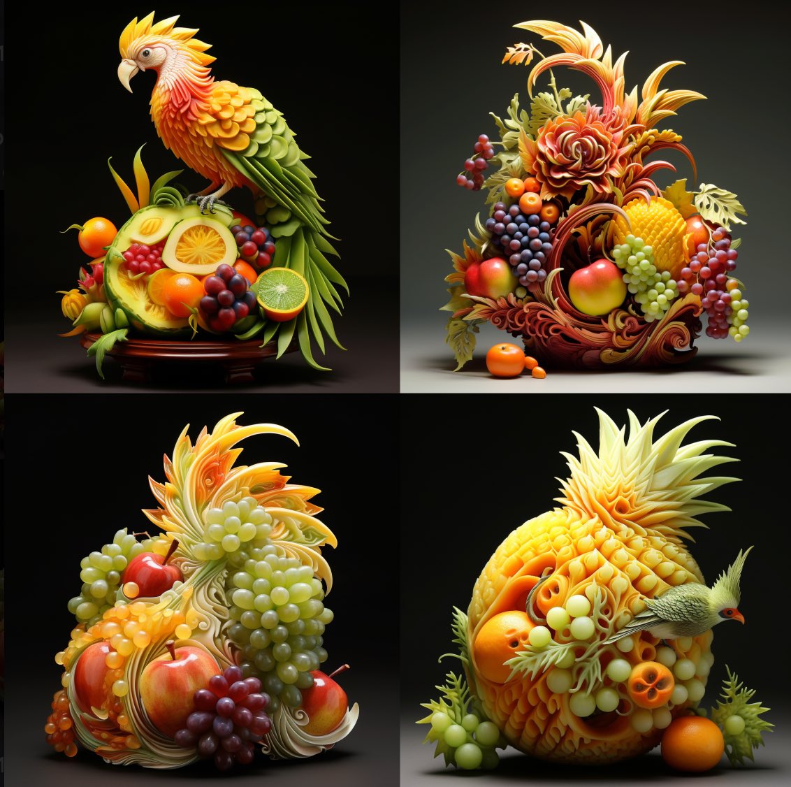 fruit carving