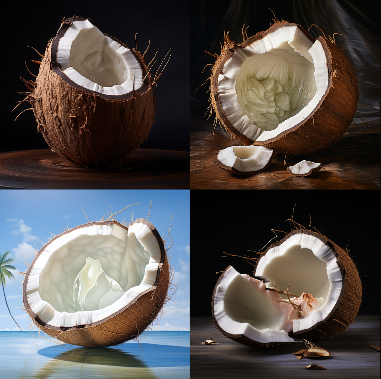 shell of a coconut . Prompt-Inspiration: Miniaturisierung