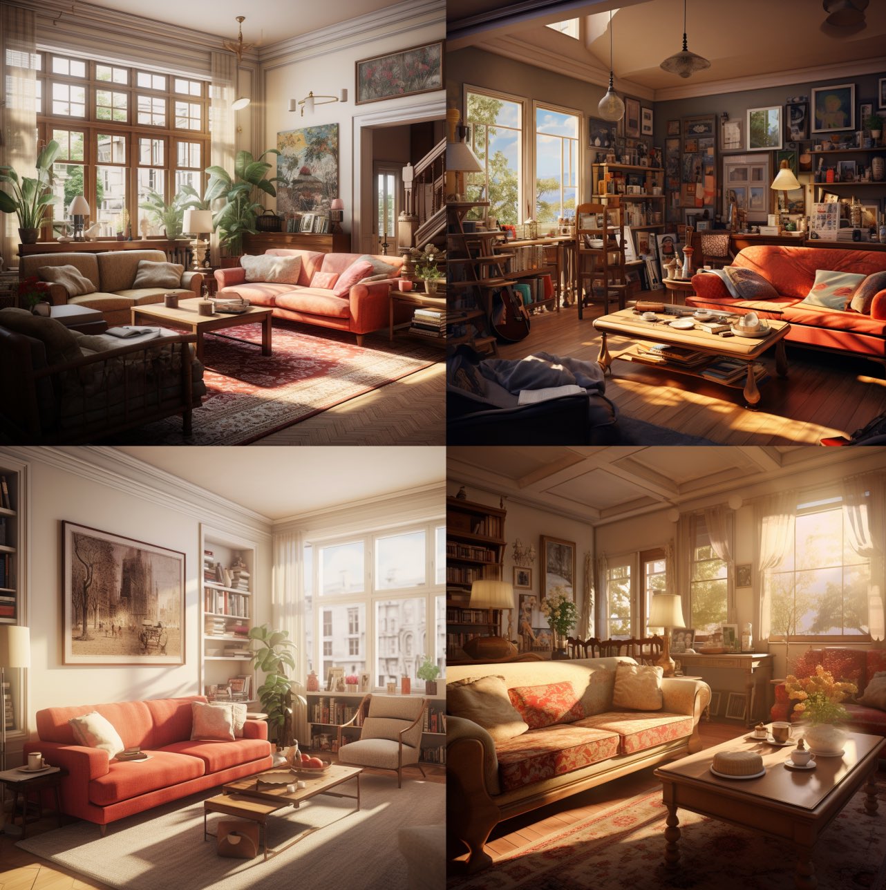 Interior design, living room, middle class