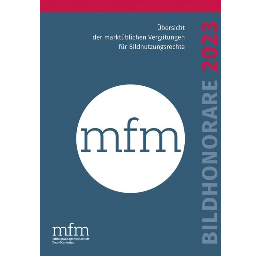 Mittelstandsgemeinschaft Foto-Marketing erhebt Daten für die mfm-BILDHONORARE 2024
