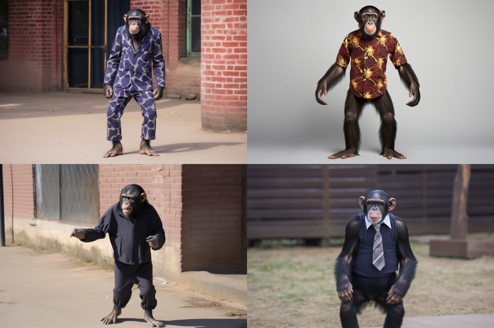 dressed chimpanzee --ar 3:2 --style raw-6FxT3oQgiu2V