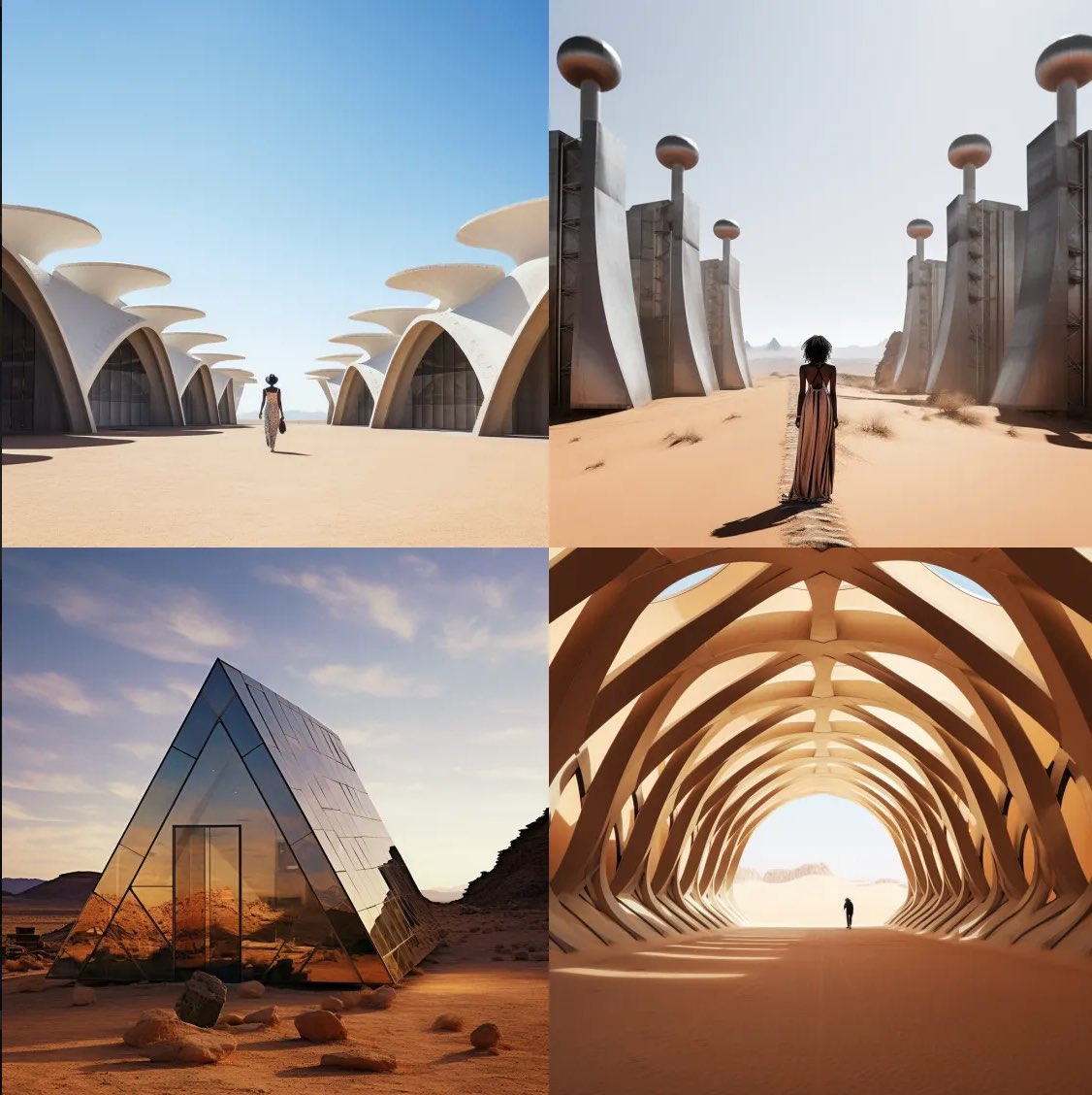 photography, Afrofuturism, architecture in the desert. Afrofuturismus