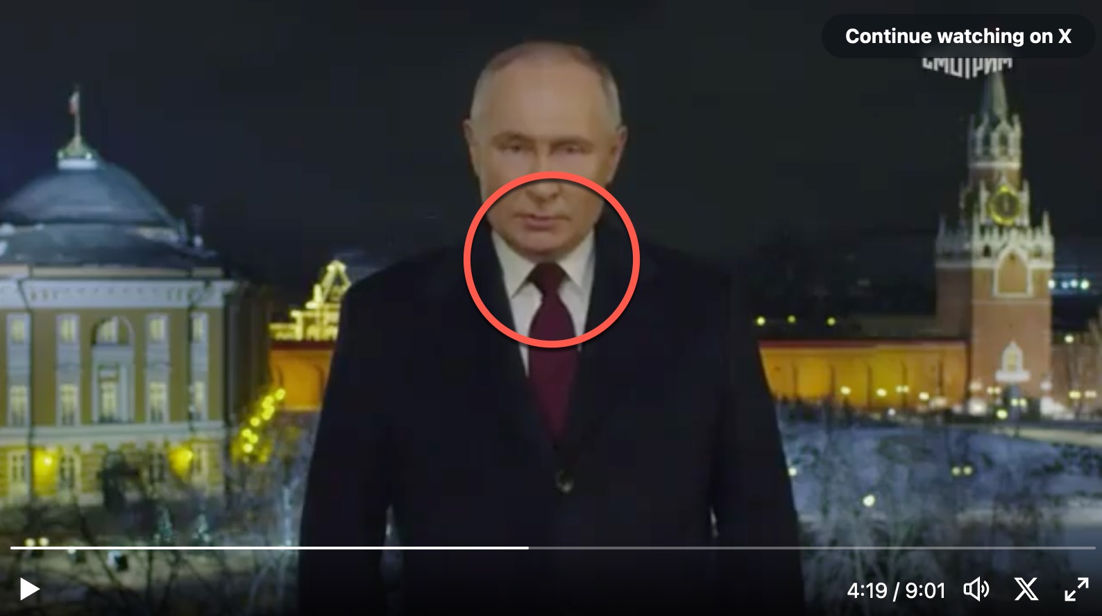 Putins Neujahrsansprache, ein Deepfake?