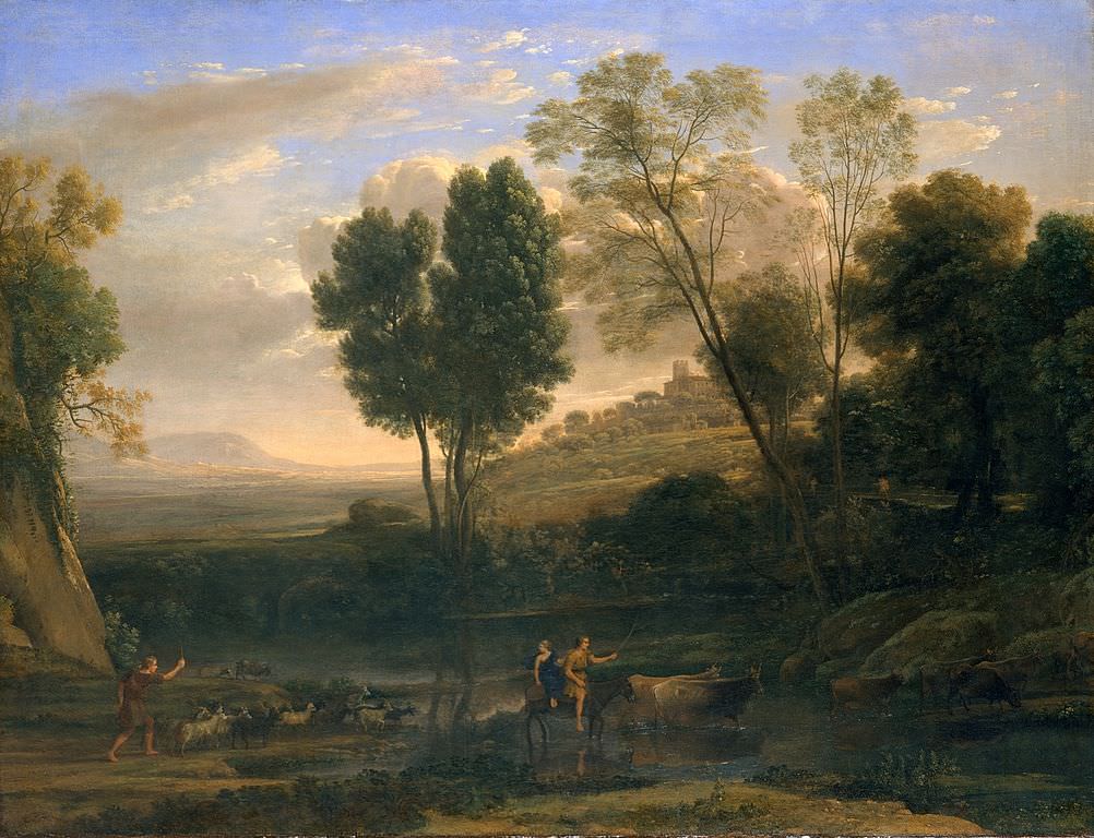Sunrise (1646–47), ausgestellt im Metropolitan Museum of Art. Claude-Glas – „Instagram-Filter“-Höhenflug im 18. Jahrhundert