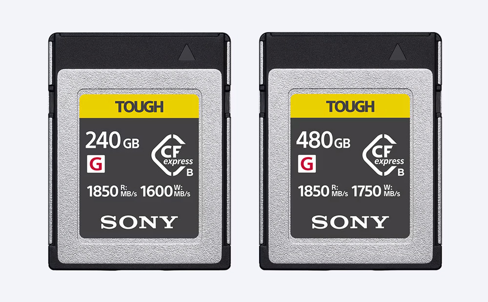 Neue CFexpress Typ B-Speicherkarten von Sony