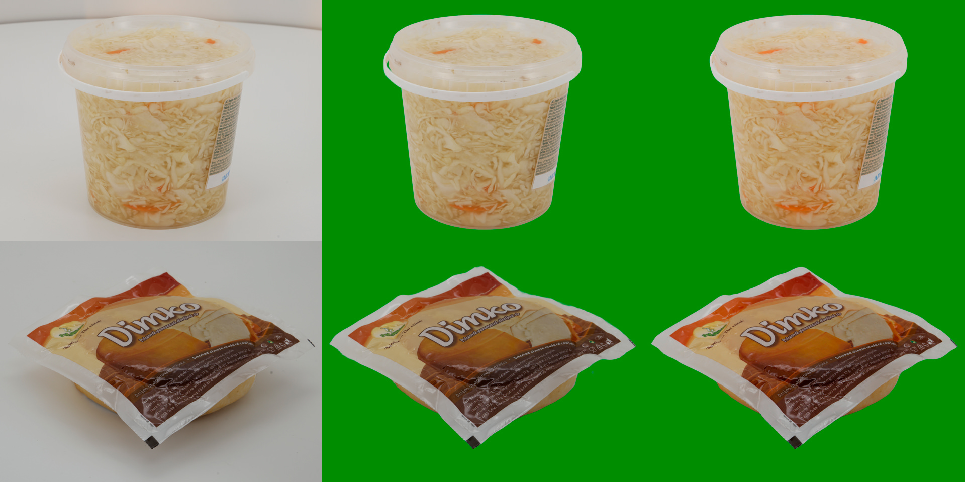 Selbst bei geringem Kontrast zwischen Motiv und Hintergrund im Originalfoto (linke Spalte) stellen sowohl auch Picture Instruments Services AI (Mitte) als auch Remove.bg (rechte Spalte) zuverlässig frei. ©taste-your-world.de