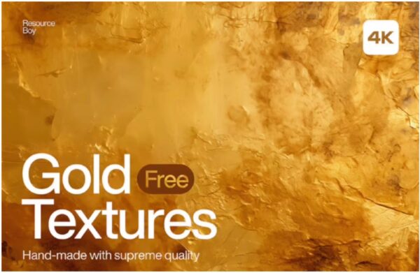 200 4K-Texturen von Gold-Oberflächen