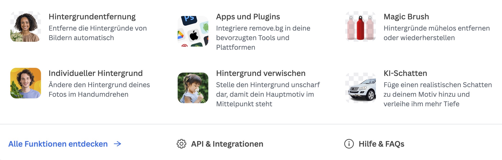 Screenshot von Remove.bg