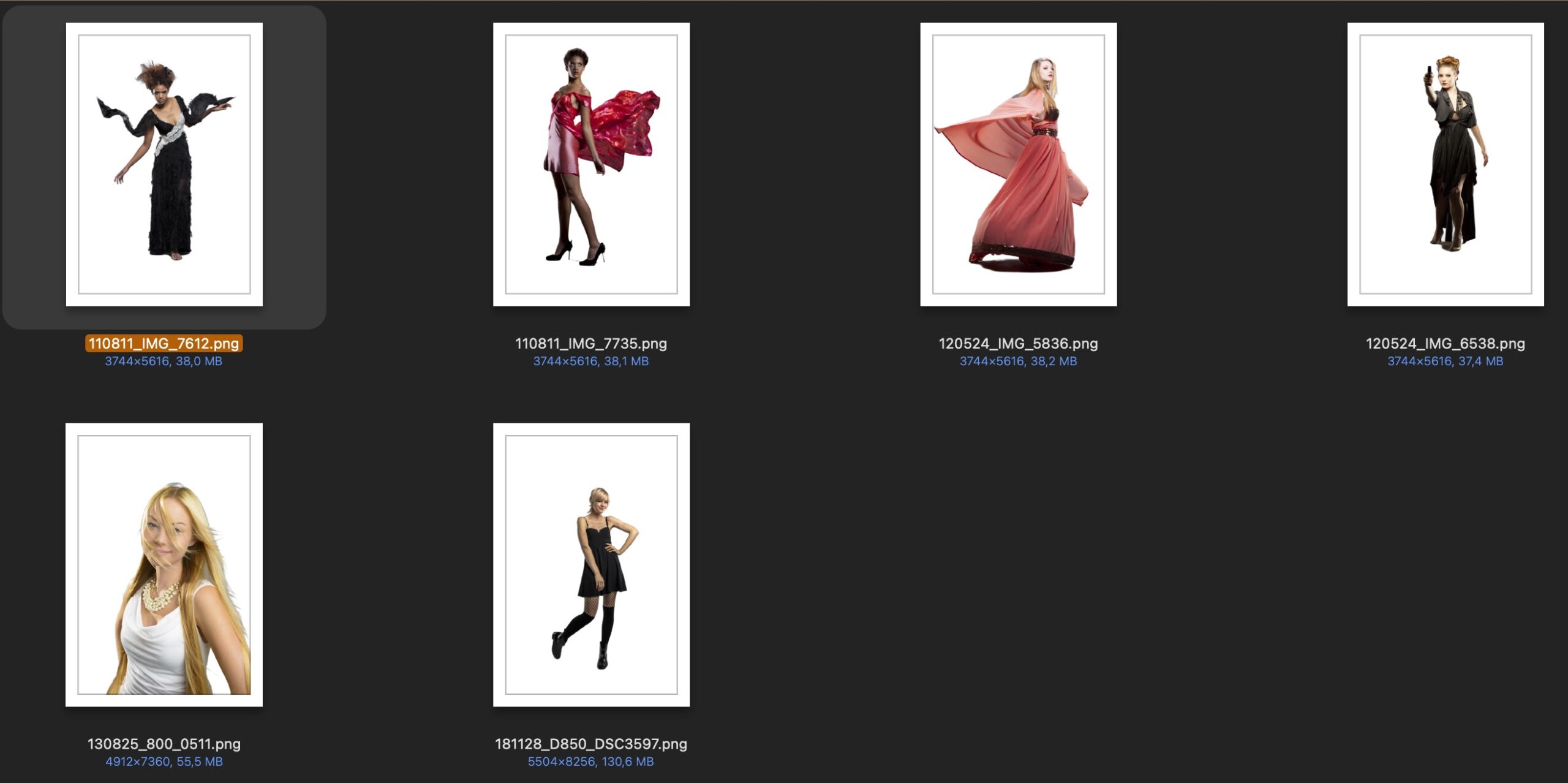 Die verschiedenen im Studio vor einem grauen Hintergrund fotografierten Models wurden zuverlässig freigestellt. Empfehlenswert ist ein eher helleres Grau, da dunklere Hintergründe nicht ganz so gute Ergebnisse erzeugten. Das ließe sich durch ein Trainieren der KI-Modelle durch Picture Instruments aber bei größerem Bedarf sicher leicht beheben. © Olaf Giermann