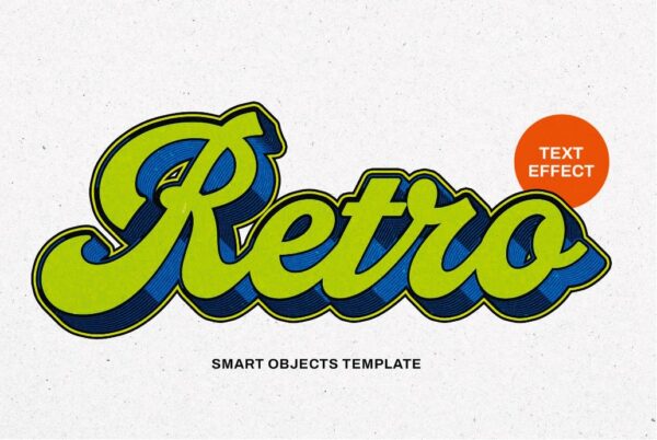 Retro-Comic-Texteffekt