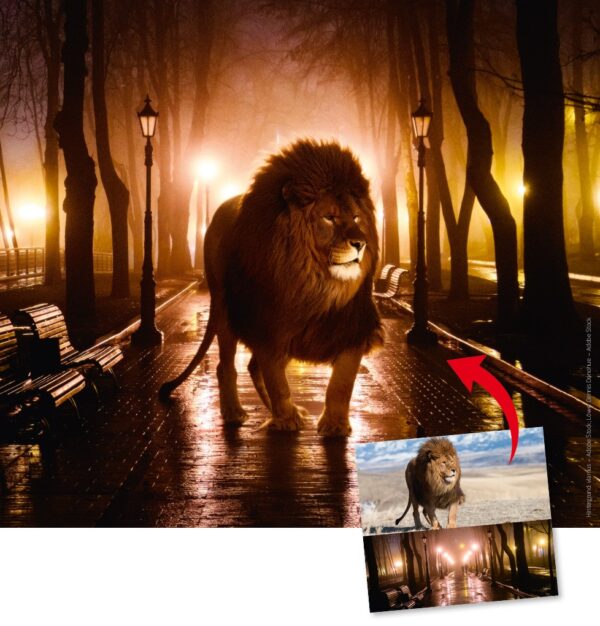 Fotomontagen auf Knopfdruck