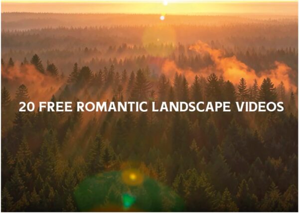 20 romantische, KI-generierte Landschafts-Videoclips
