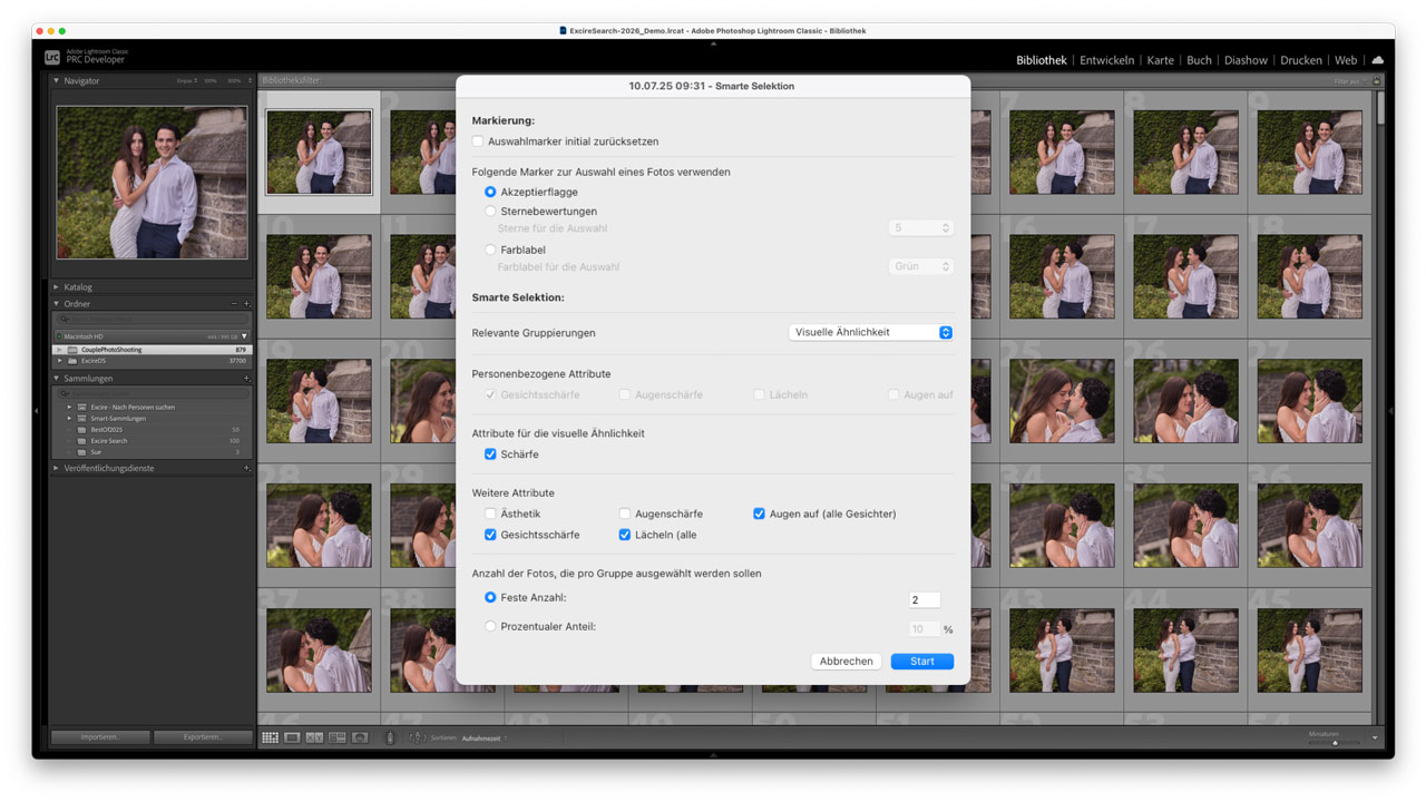 Mit den neuen Auswahlprojekten geht die Fotoauswahl deutlich schneller.