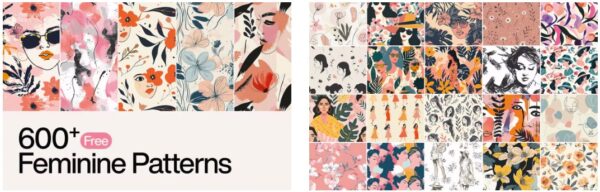 Über 600 nahtlose Texturen