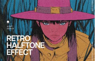 Retro-Raster-Effekt