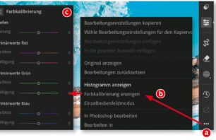 Kalibrierung in Lightroom (Desktop)