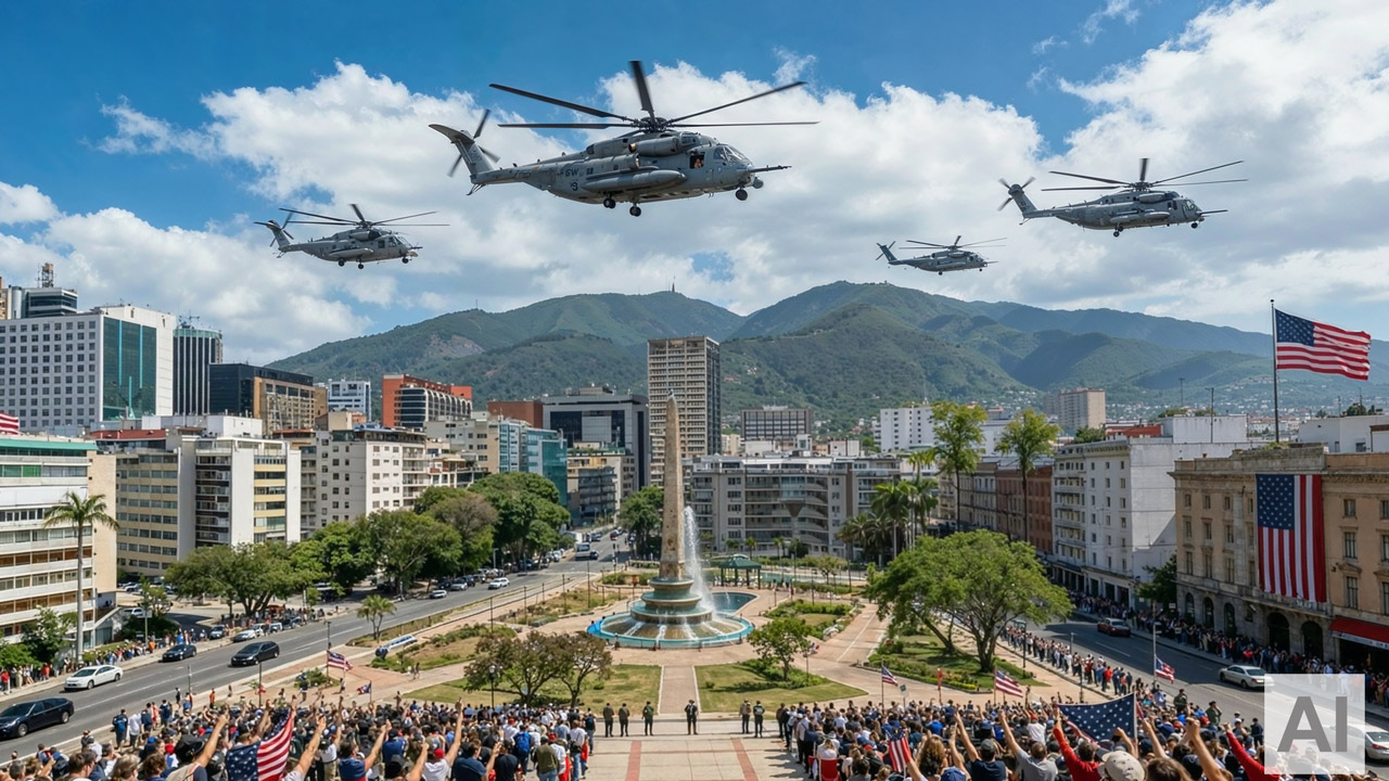 Hatte man die Miltäroperation erwartet? Die geordnete Form der KI-generierten Menschenmenge lässt darauf schließen.