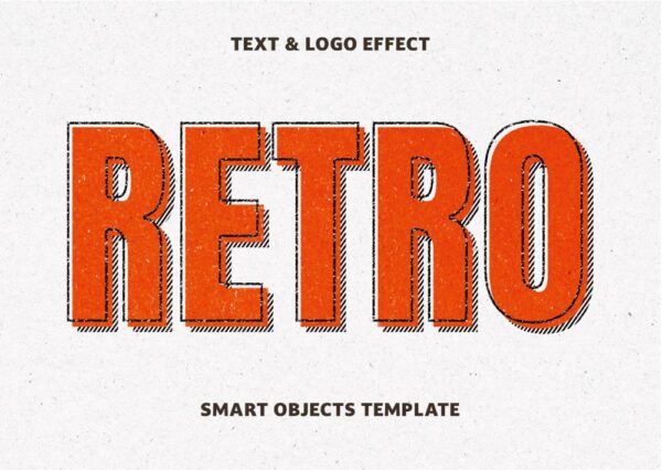 Retro-Texteffekt