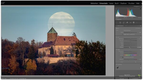 Den Vollmond fotografieren