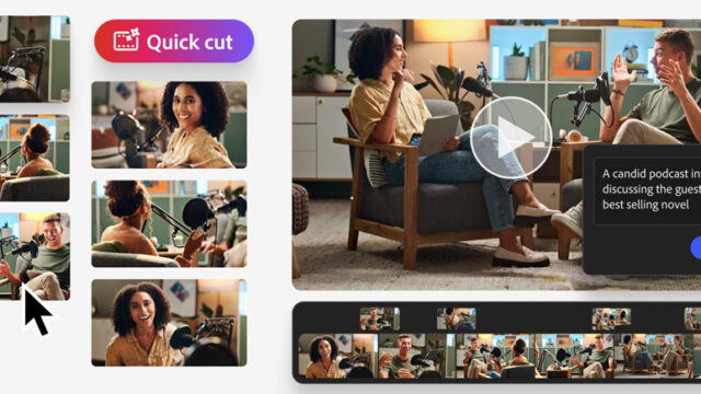 Adobe führt KI-Funktion Quick Cut für Firefly Video Editor ein