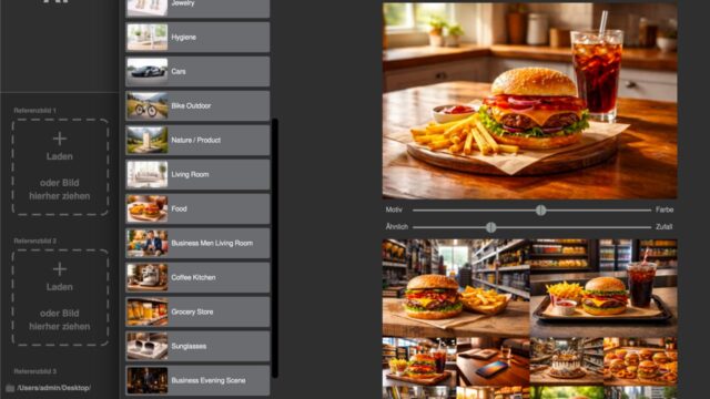 Inspiration auf Knopfdruck: Die visuelle Bild-Suchhilfe in AI Lab V1.4 im Praxistest