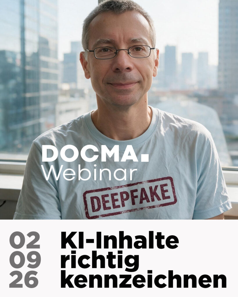 WEBINAR: KI-Inhalte richtig kennzeichnen — was der EU AI Act jetzt verlangt