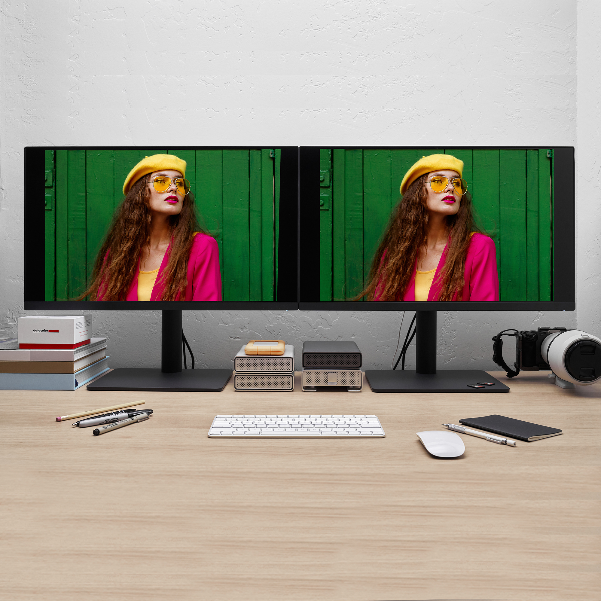 Eine Besonderheit der SpyderPro-Software ist seine StudioMatch-Applikation. Mit ihr können zwei Monitore kalibriert und danach genau aufeinander abgestimmt werden.