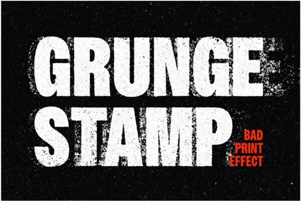 „Grunge Stamp“-Effekt