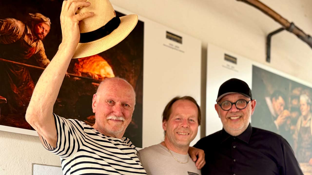 (von Links): Festivaldirektor Lois Lammerhuber, Bäckereibesitzer Manfred Schneider und Christoph Künne 