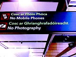 Fotografieren und Mobiltelefone sind hier verboten – dokumentiert mit einem iPhone.