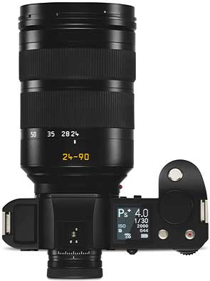 Die Leica SL mit dem 24–90 mm Standardzoom (Foto: Leica Camera AG)