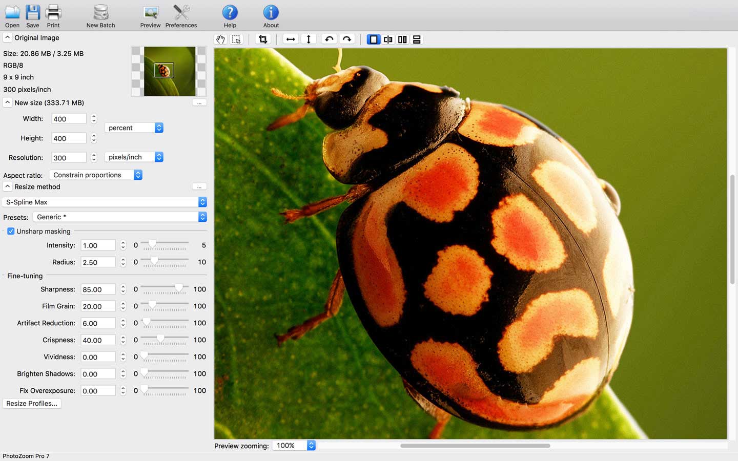 screenshot_mac7: Bildskalierungssoftware jetzt auch als Lightroom-Plug-in