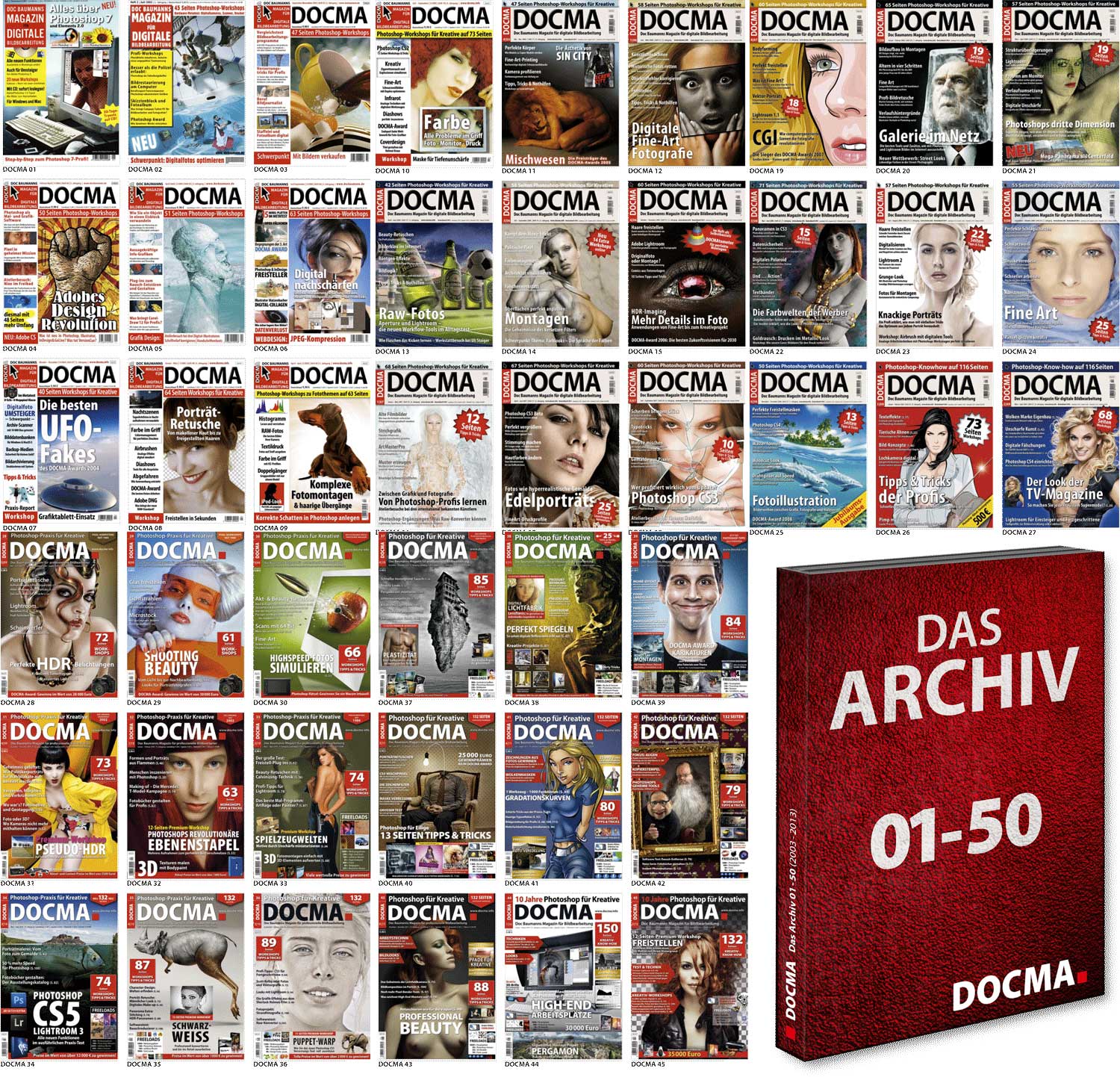 Türchen 21: DOCMA 1 bis 50 als PDF für sagenhafte 24,99 €