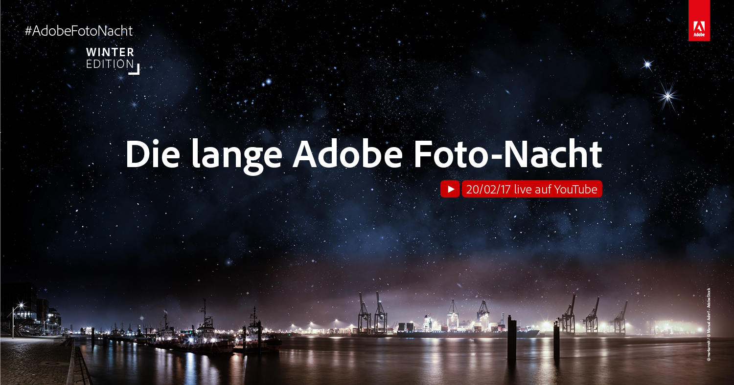 Die lange Adobe Foto-Nacht ist per Livestream zurück