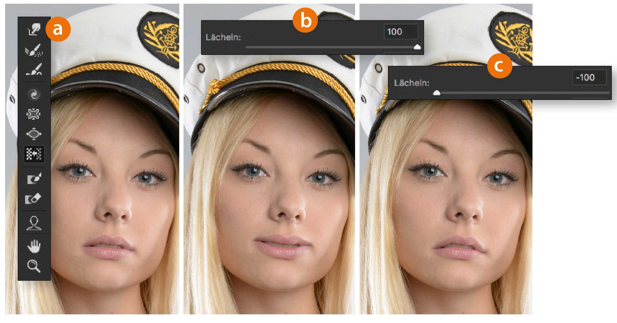 Photoshop-Tipp: Gesichtsausdruck ändern