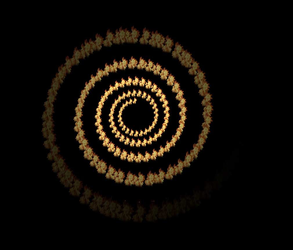 Muster spiralförmig ausblenden