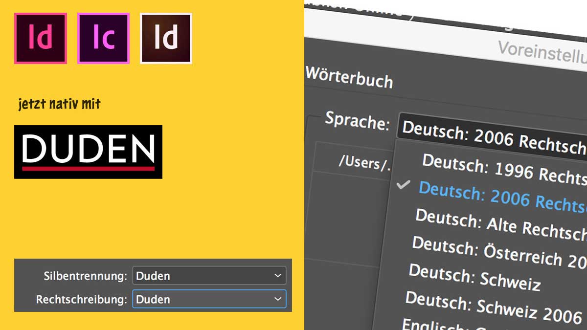 Adobe integriert Duden Korrektor in InDesign, InCopy und InDesign Server