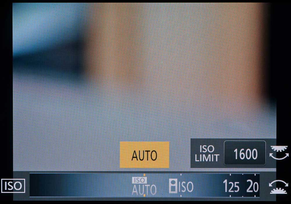 Viele Lumix Kameras legen mit ISO-Automatik 1/125 s als Verschlusszeit fest. Diese Einschränkung lässt sich nur durch manuelle Wahl des ISO-Werts über ein Einstellrad schnell umgehen.
