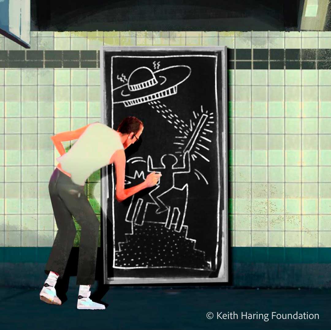 Keith Haring Brushes