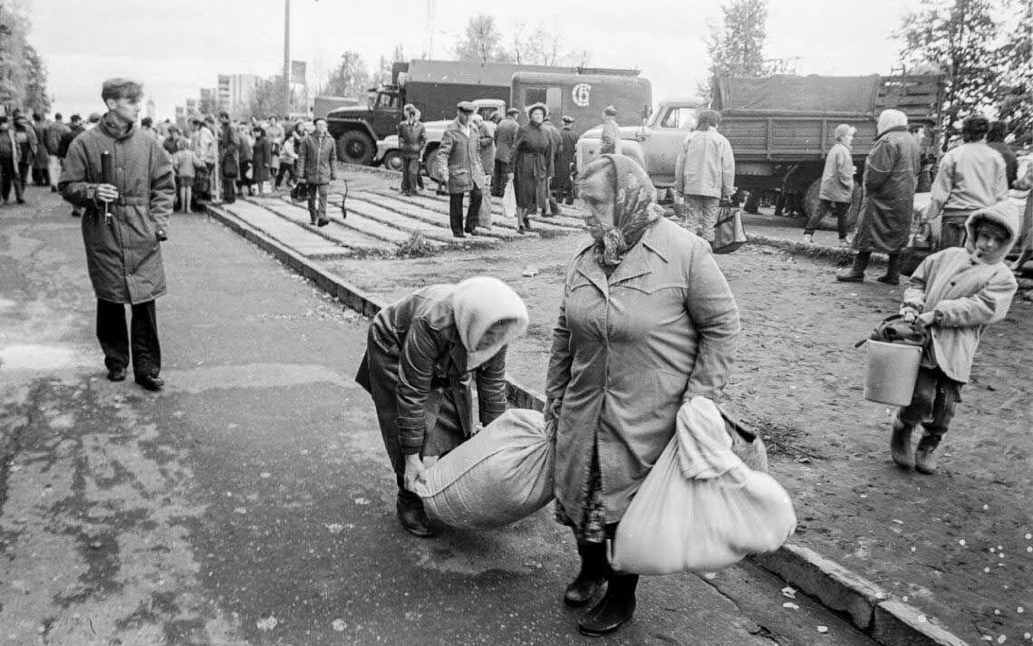 Markt in Russland. Fotoalltag 1990 in Russland: Roman Yarovitcyn